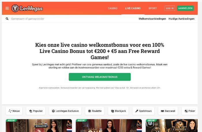 Leovegas casino Nederland review