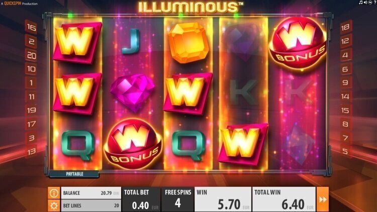 Illuminious gokkast quickspin big win ii