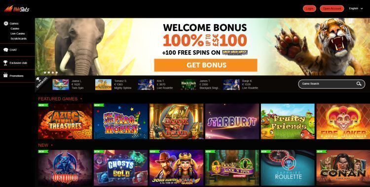 Wild Slots Casino review games selection