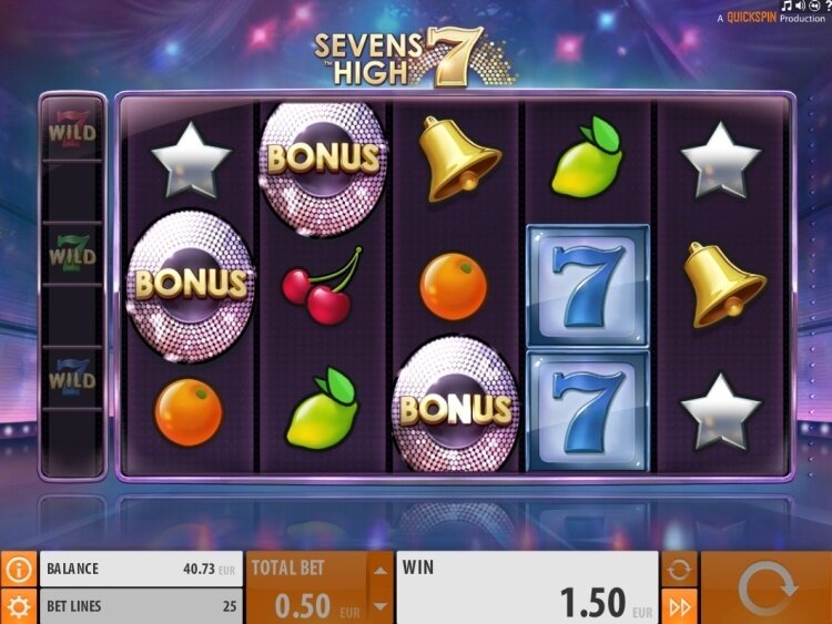 Sevens High Quickspin bonus trigger