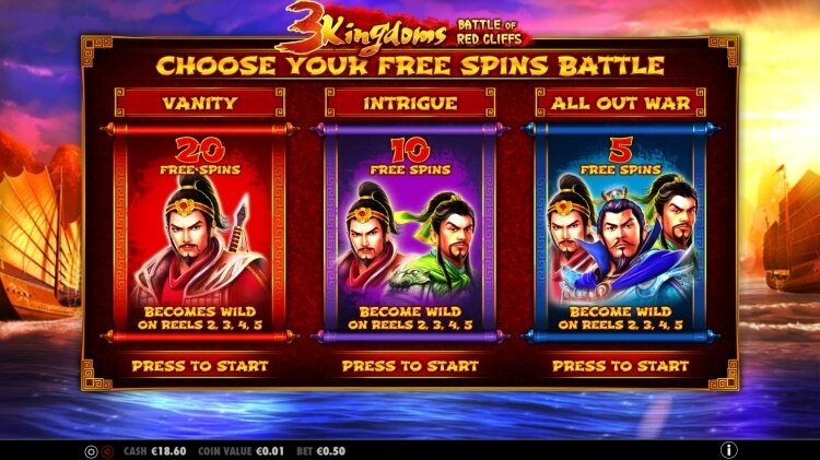 3 kingdoms gokkast pragmatic play free spins bonus