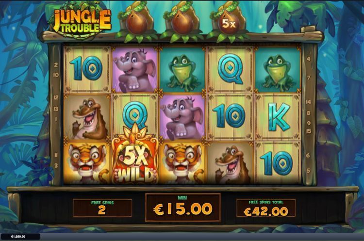 Jungle Trouble gokkast playtech bonus big win