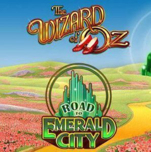 Wizard of Oz road to emerald city logo WMS