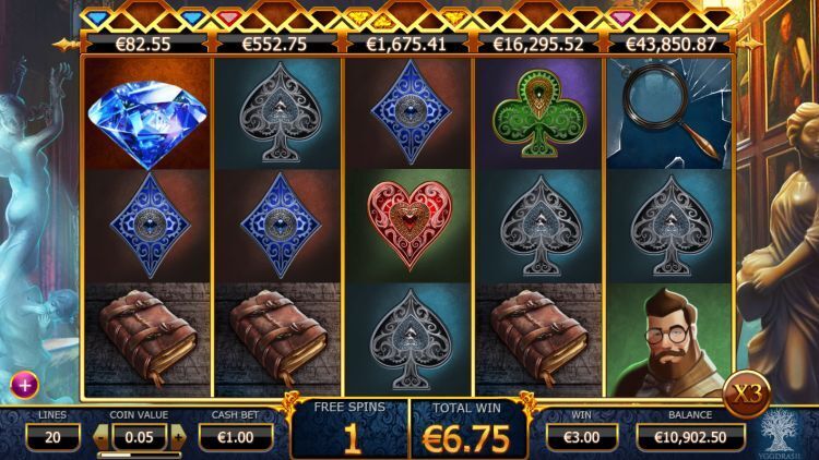 Holmes and the stolen stones free spins bonus