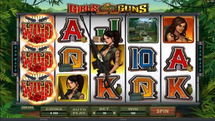 girls with guns gokkast review microgaming