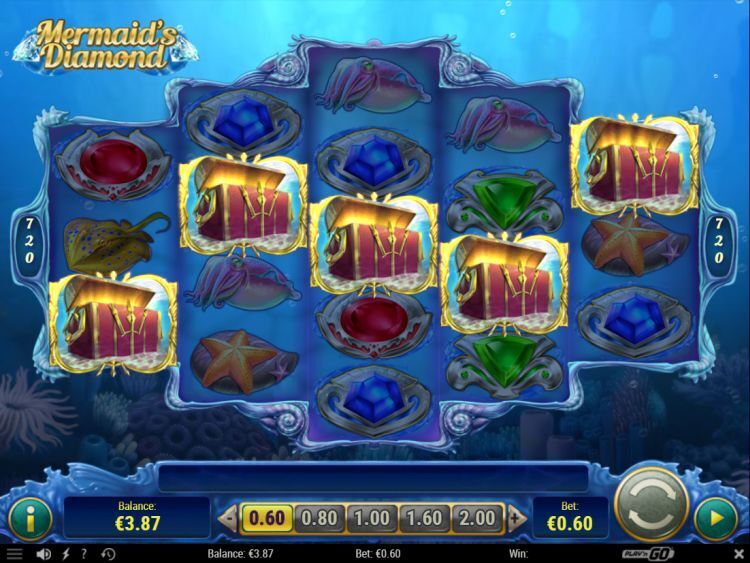 Mermaids Diamond play n go bonus trigger