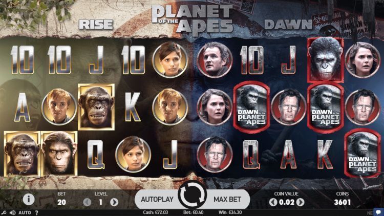 Planet of the Apes netent gokkast