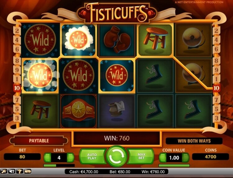 Fisticuffs slot review netent 