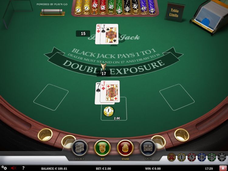 Double exposure blackjack uitleg