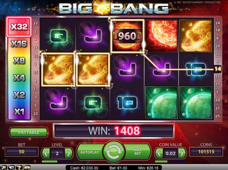 big bang slot review netent