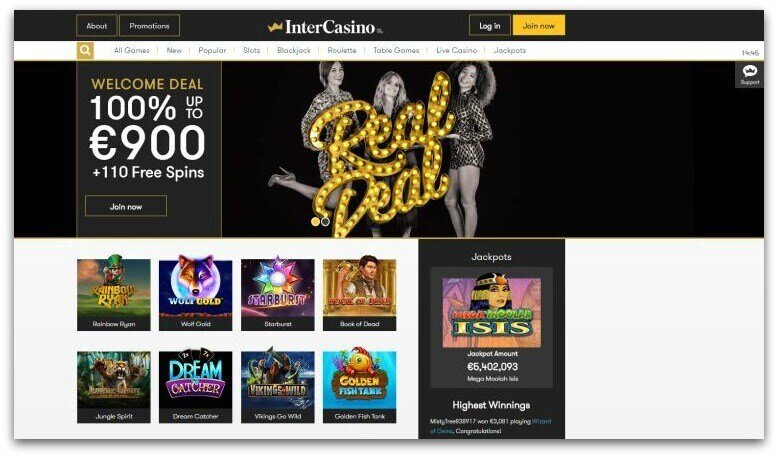 Intercasino het eerste online casino