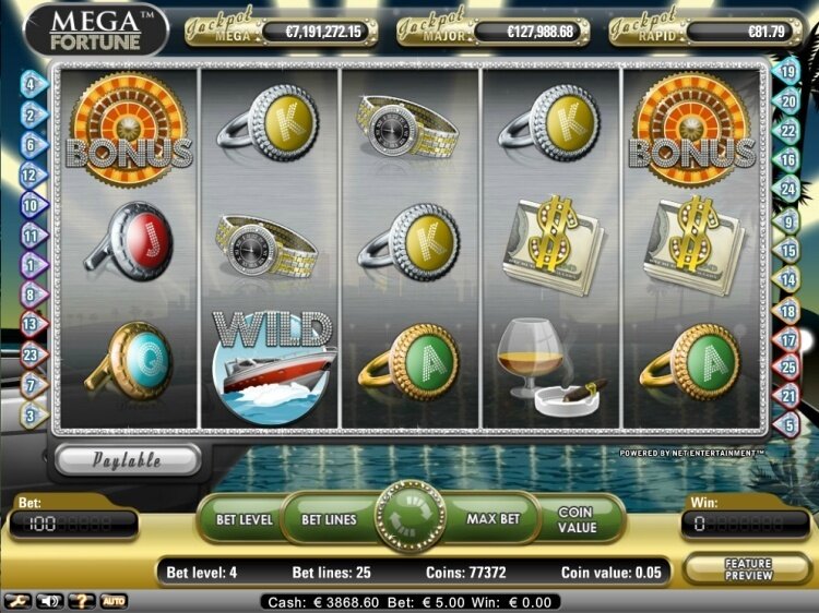 Mega fortune progressieve jackpot slot review