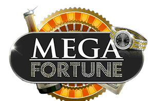 Het logo van de Mega Fortune Gokkast