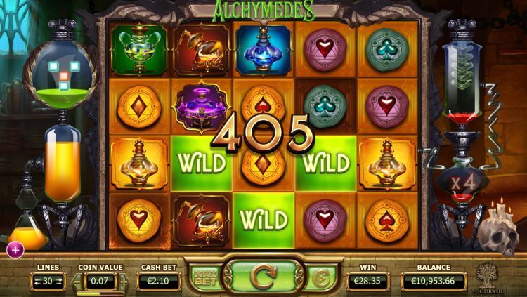 Alchymedes slot review big win