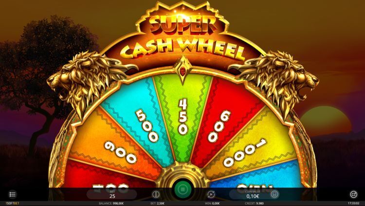 The King gokkast cash wheel