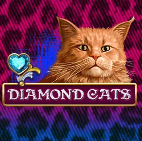 Diamond Cats slot logo