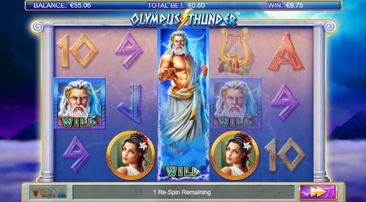 Olympus thunder slot review respins