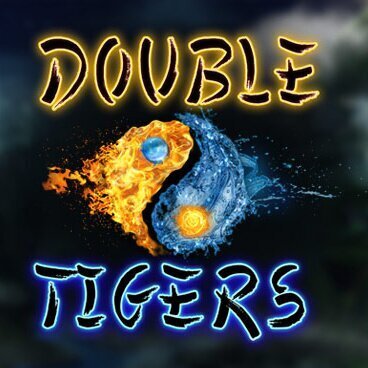 Logo van de double tigers slot van wazdan