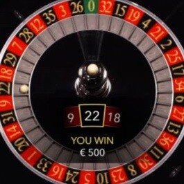 hoe vaak valt 500 x uitbetaling bij Lightning Roulette