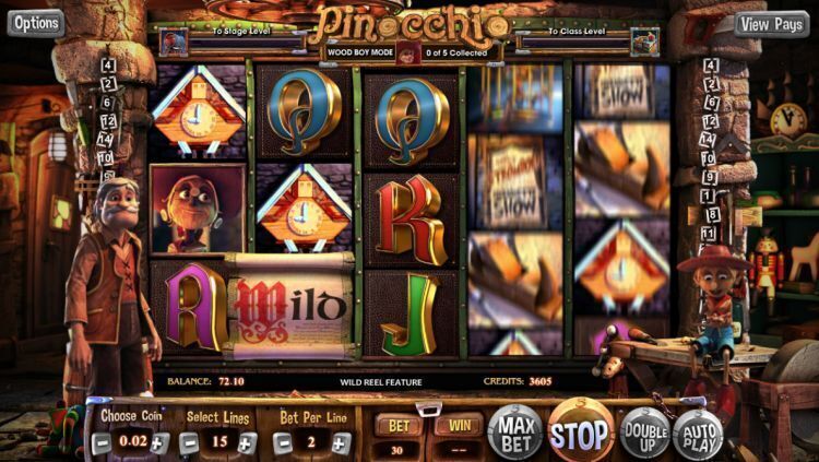 pinocchio slot review betsoft 