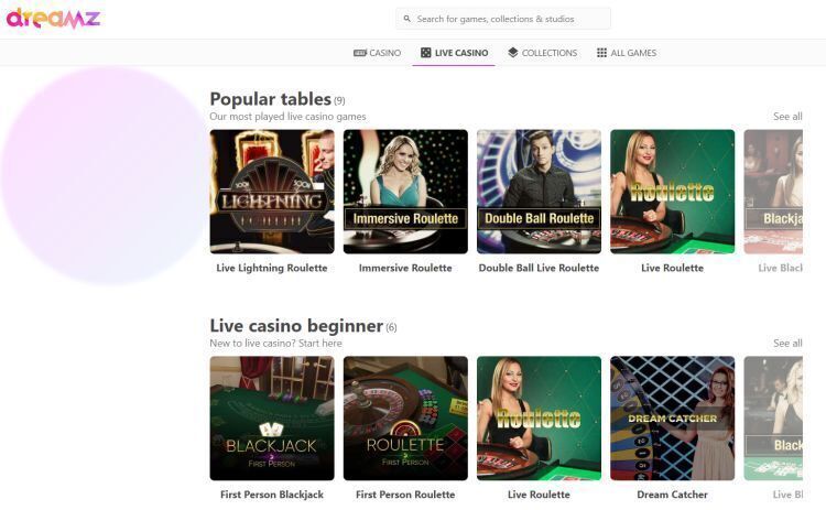 Dreamz casino review live casino
