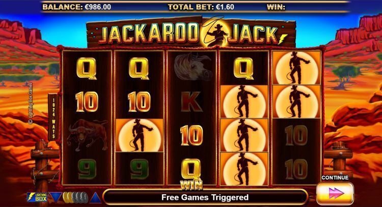 Jackaroo slot van Lightning Box