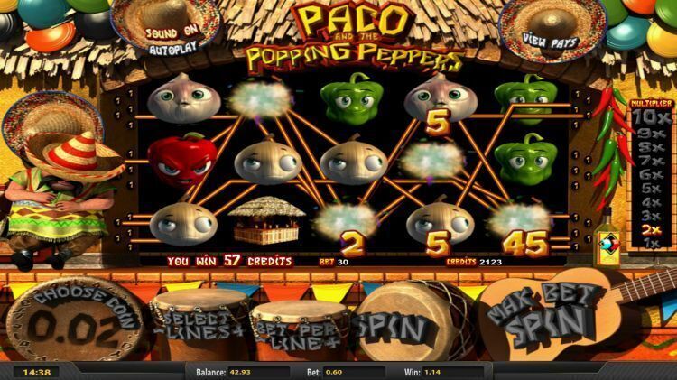 Paco and the popping peppers slot betsoft