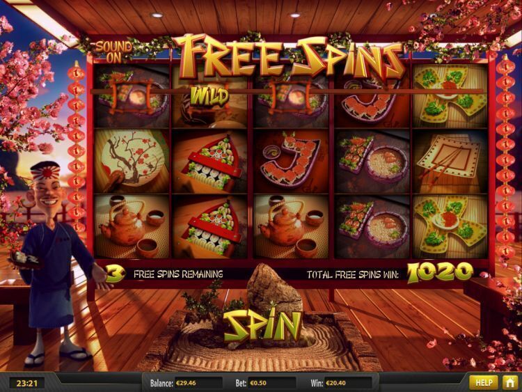 sushi-bar slot review betsoft free spins