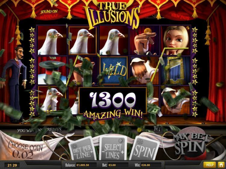 True illusions gokkast review betsoft 