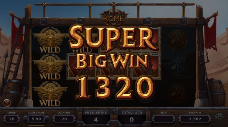 champions of rome slot review yggdrasil