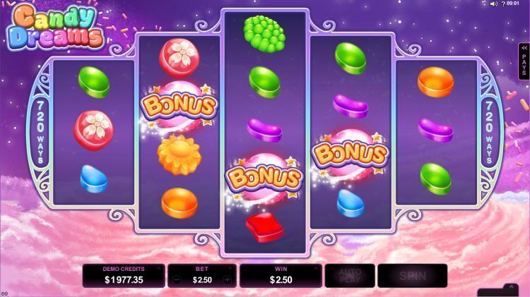 candy-dreams-gokkast review microgaming