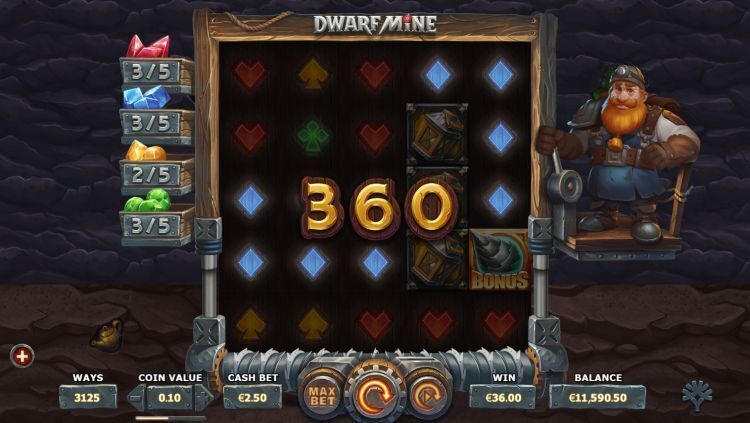 Dwarf Mine gokkast yggdrasil review