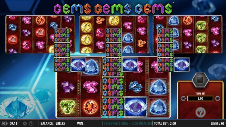 Gems Gems Gems slot review wms