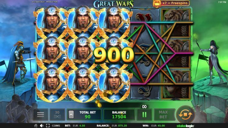 Great Wars slot review stakelogic big win