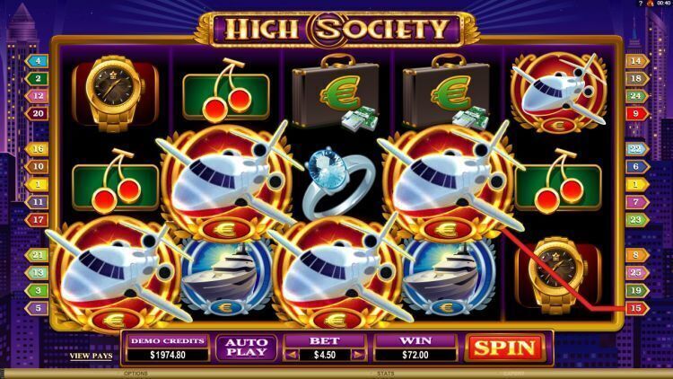 High Society slot review microgaming