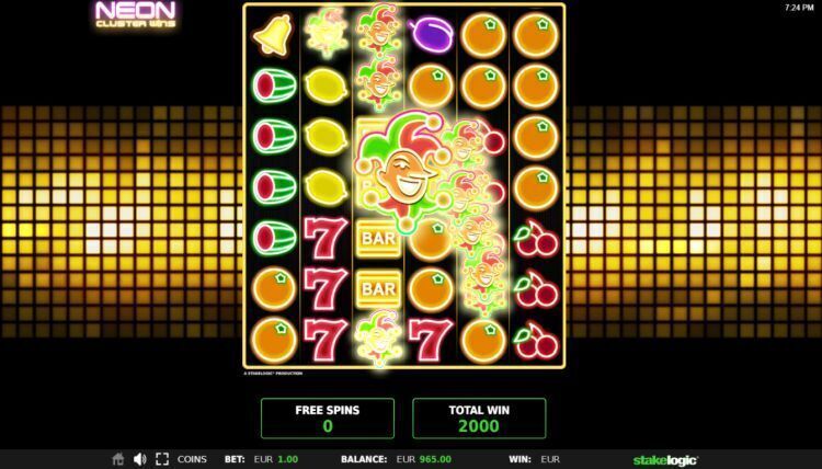 Neon cluster wins slot review