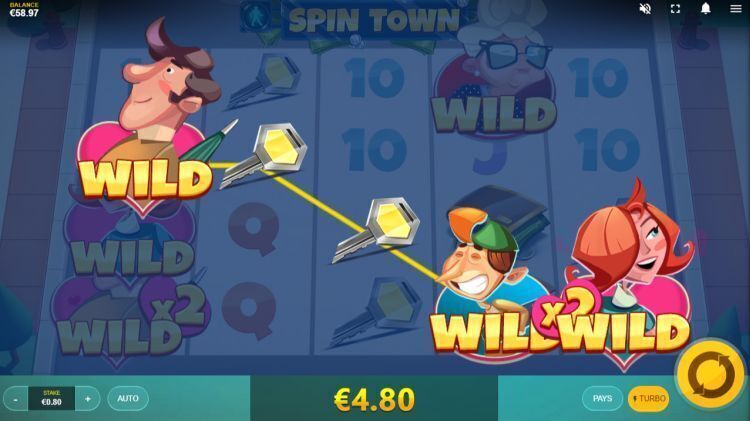 Spin Town gokkast Red Tiger win