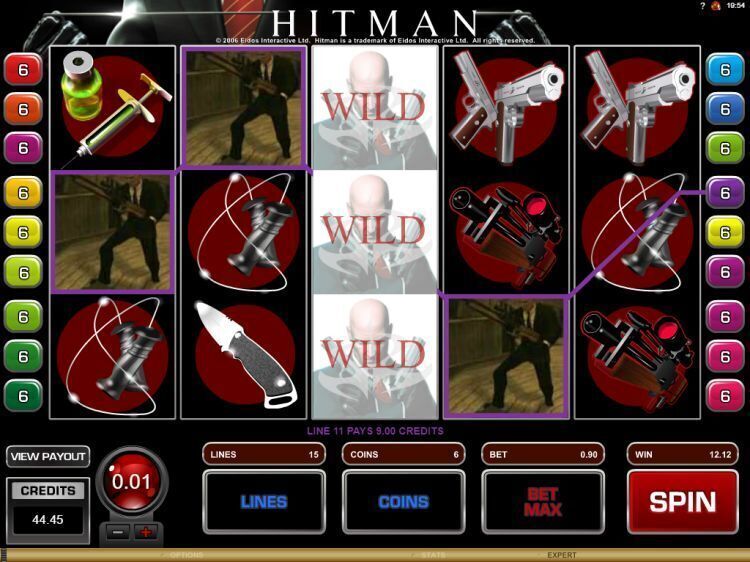 hitman microgaming slot review 