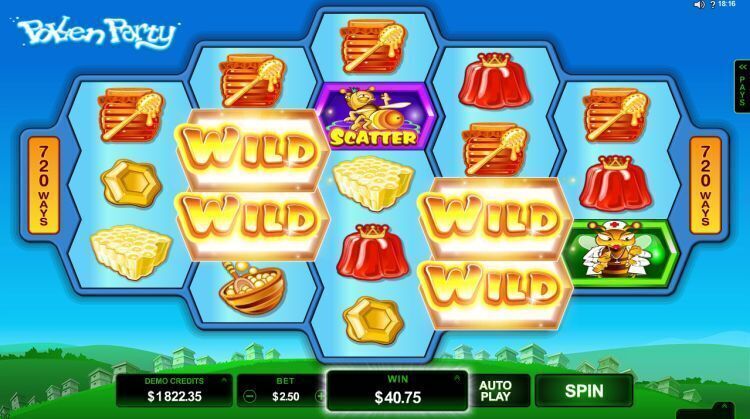 pollen-party microgaming slot review 2