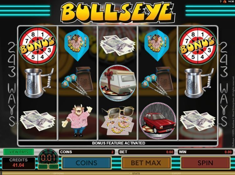 bullseye gokkast review microgaming bonus