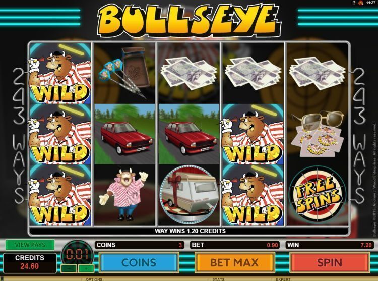 bullseye gokkast review microgaming