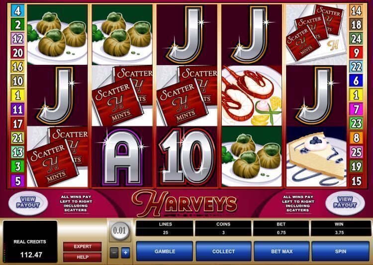 harveys gokkast review microgaming win