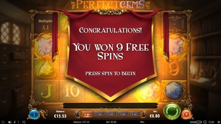 Perfect Gems slot review play n go bonus trigger