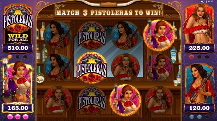 Pistoleras slot review bonus game