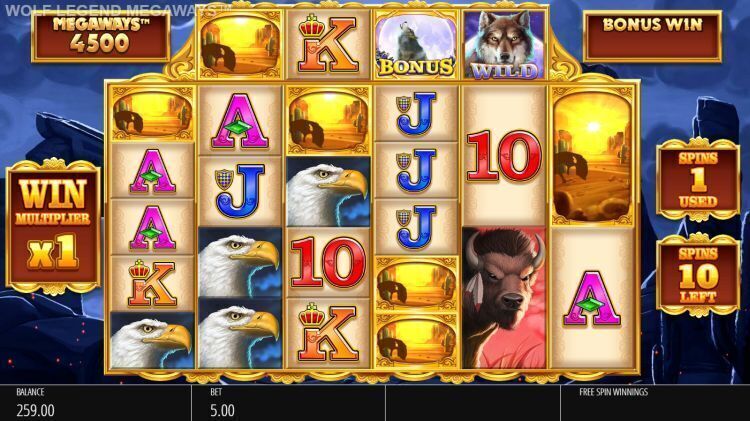 wolf legend megaways slot review free spins win