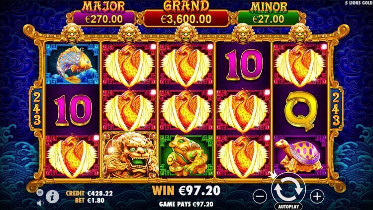 5 lions gold pragmatic play slot review