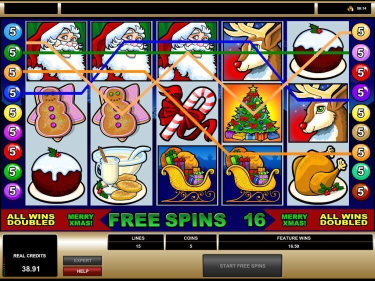 ho-ho-ho gokkast review microgaming bonus win