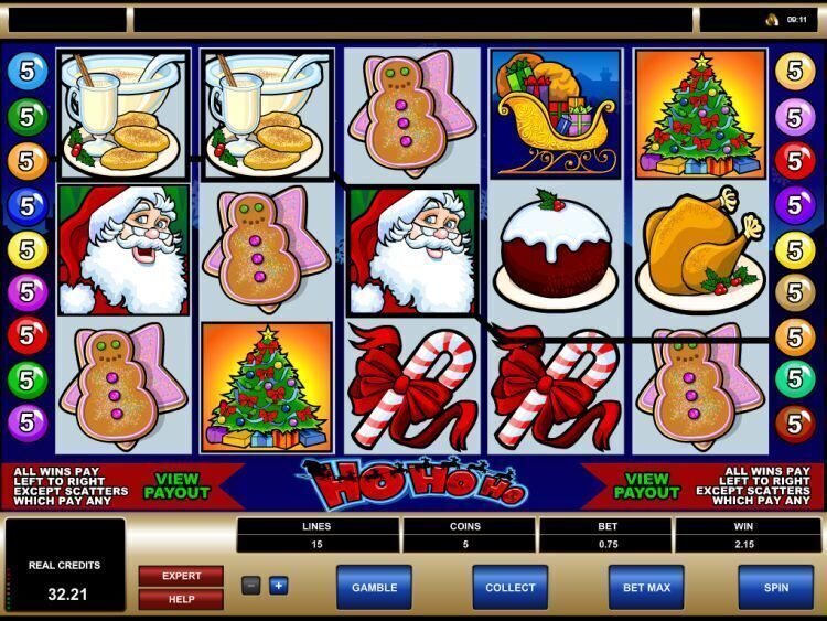 ho-ho-ho gokkast review microgaming win 2