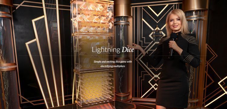 Lightning Dice evolution Gaming win logo