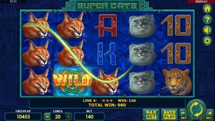 Super Cats slot review amatic